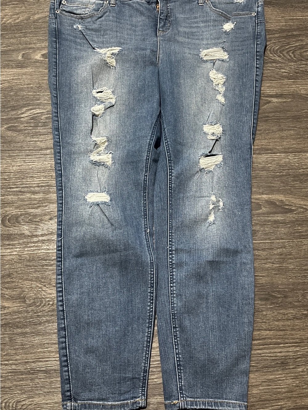 torrid Light Blue Distressed Boyfriend Jeans